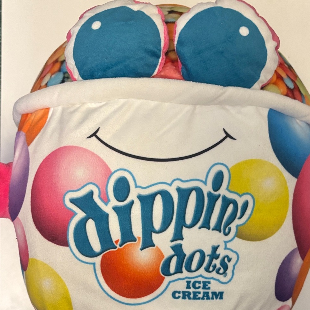 Colorful Rare Camp Dorm Dippin Dots Ice Cream Stuffed Animal plush Toy Pillow